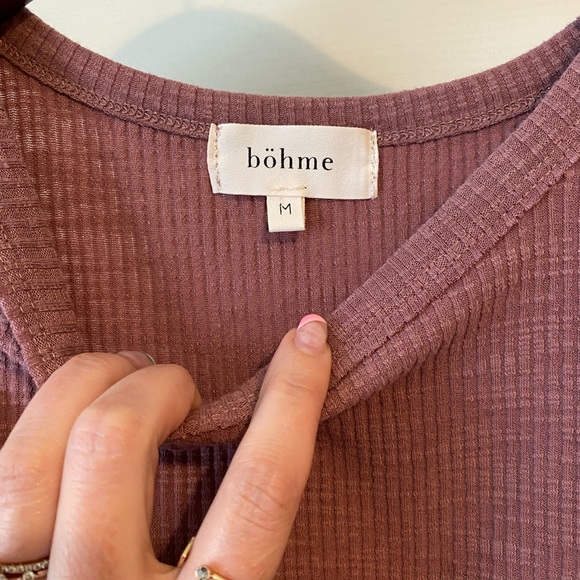 NWOT Bohme mason ribbed tank top - M - Picture 5 of 7